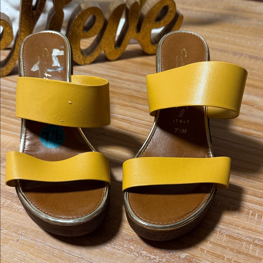 Comfortiva Yellow Women's Sandals